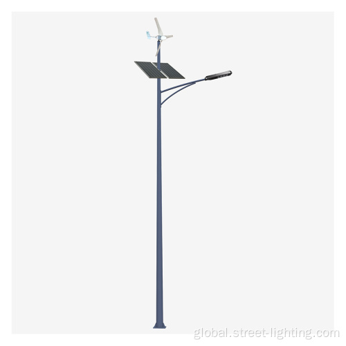 Solar Wind Hybrid Street Light With High Brightness